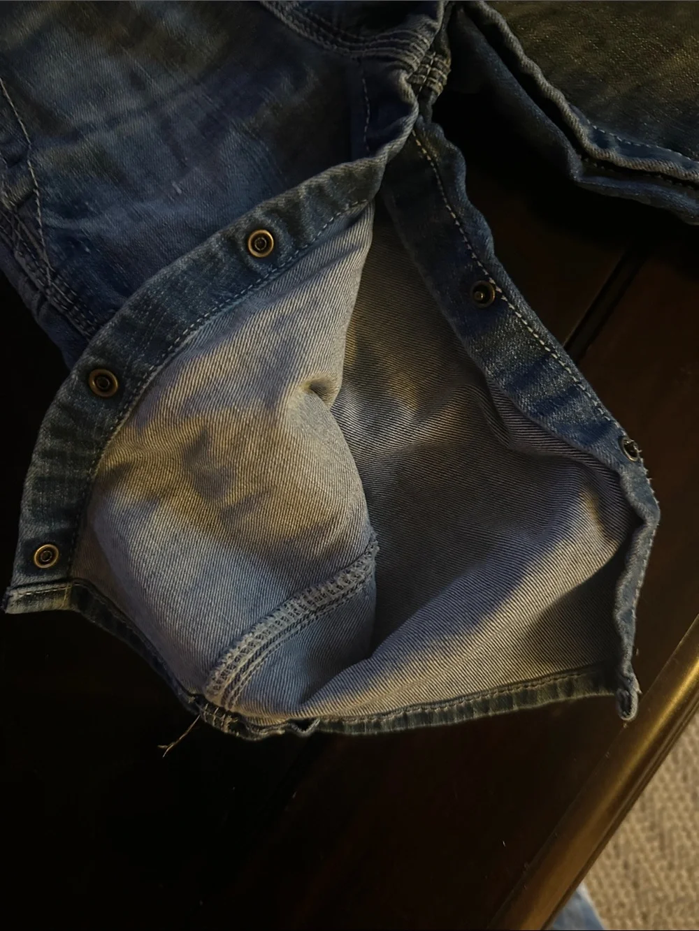 OshKosh B'gosh Blue Denim Adjustable-Strap Overalls for baby, Size 12 Months